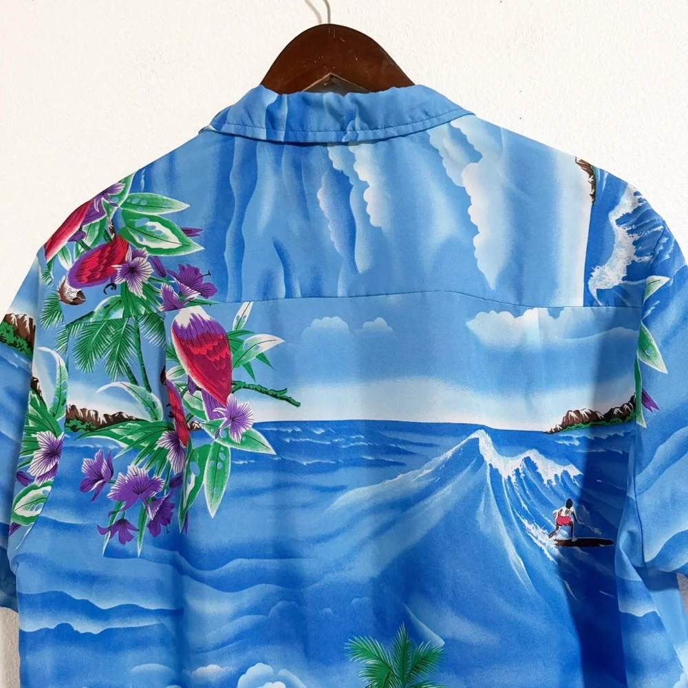 Casual Wear Hawaii Tropical Hawaiian Button Up Camp Shirt